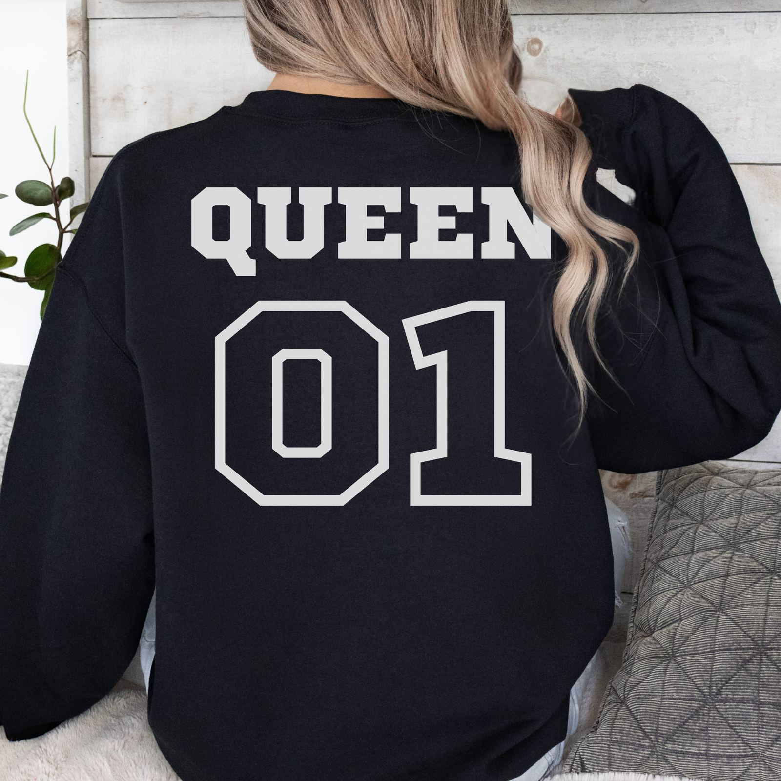 Sweatshirt Couple Queen - mamagibt - #personalisiert#