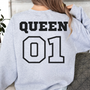 Sweatshirt Couple Queen - mamagibt - #personalisiert#