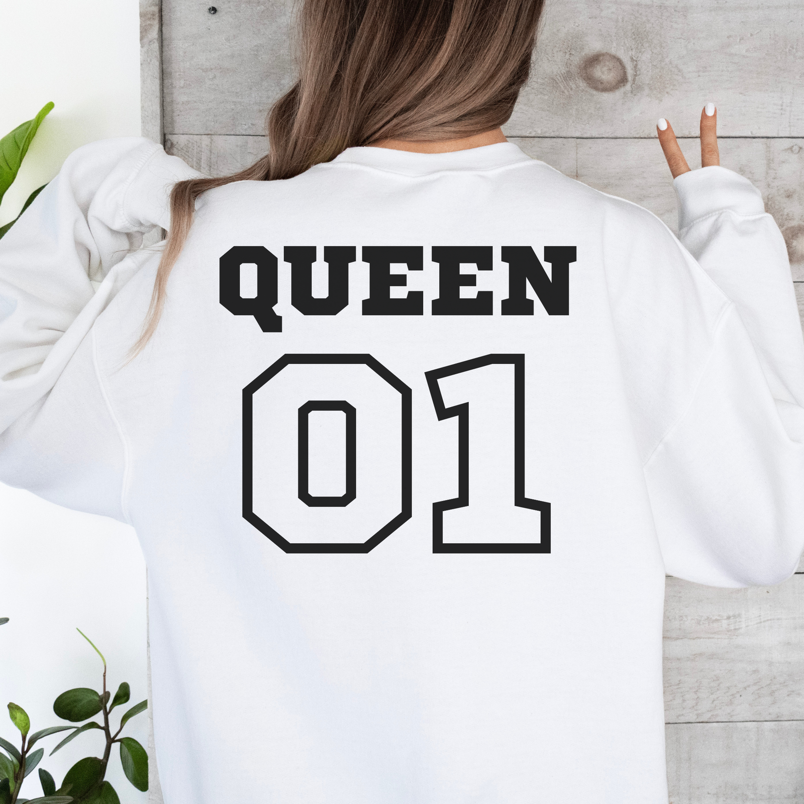 Sweatshirt Couple Queen - mamagibt - #personalisiert#