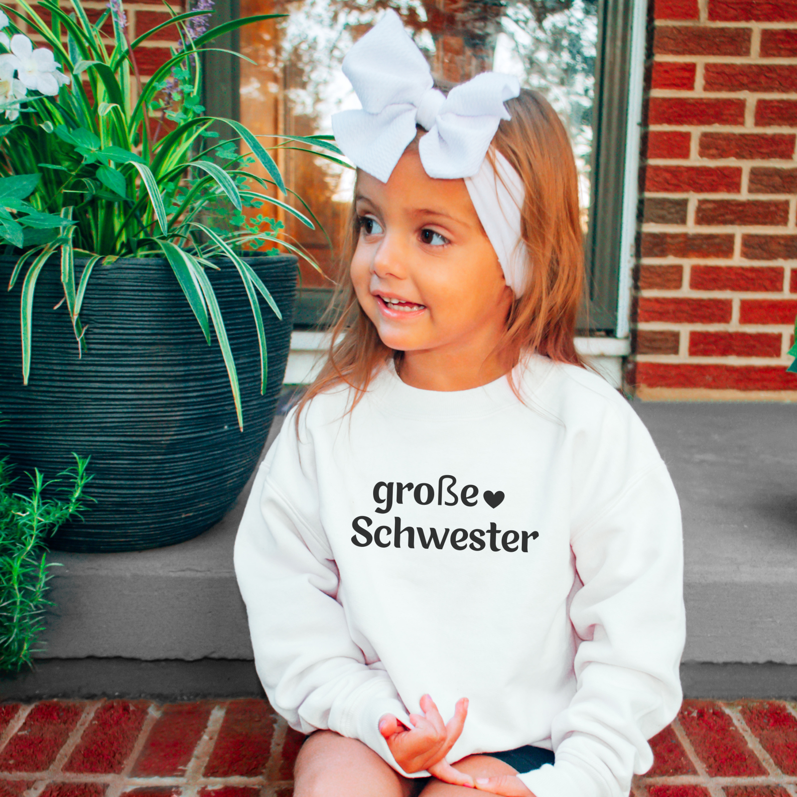 Sweatshirt Kinder große Schwester - mamagibt -  - #tag1# - #tag2#