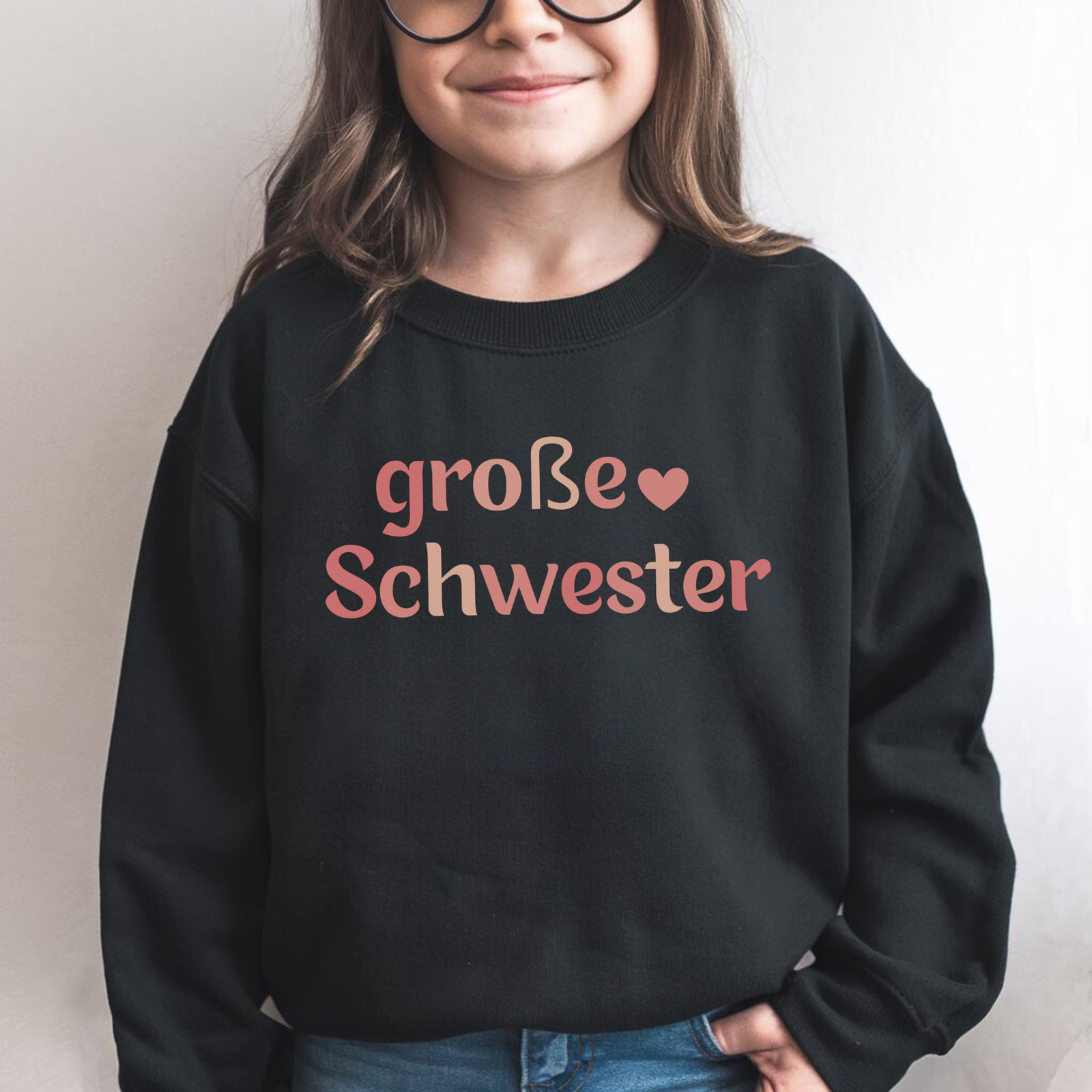 Sweatshirt Kinder große Schwester - mamagibt -  - #tag1# - #tag2#