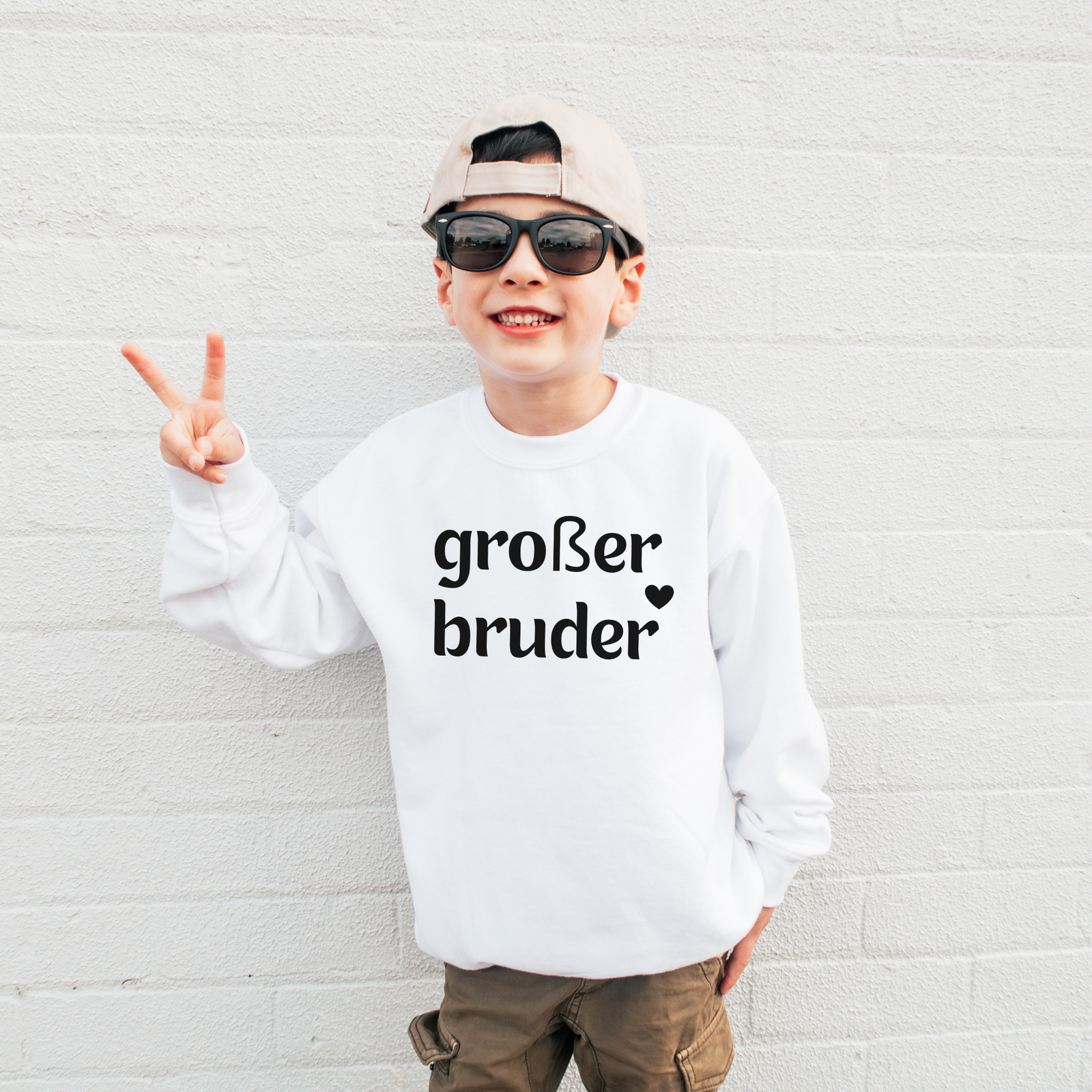 Sweatshirt Kinder großer Bruder - mamagibt -  - #tag1# - #tag2#