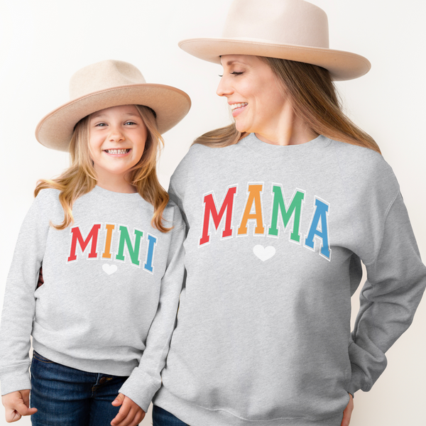 Sweatshirt Mama und Mini Bunt