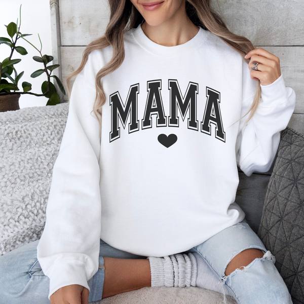 Sweatshirt Mama und Mini Schwarz
