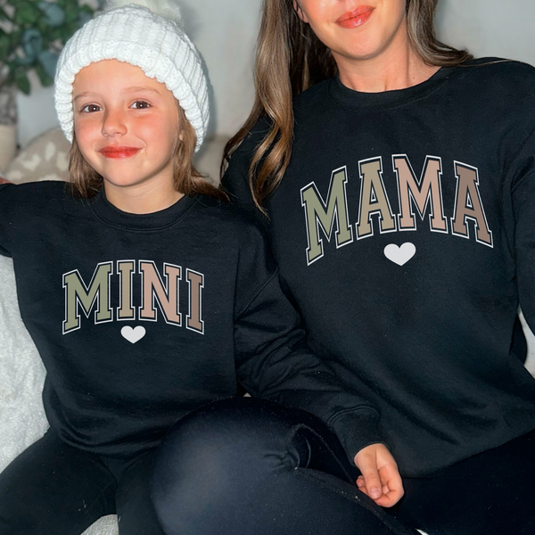 Sweatshirt Mama und Mini Carmel Sands