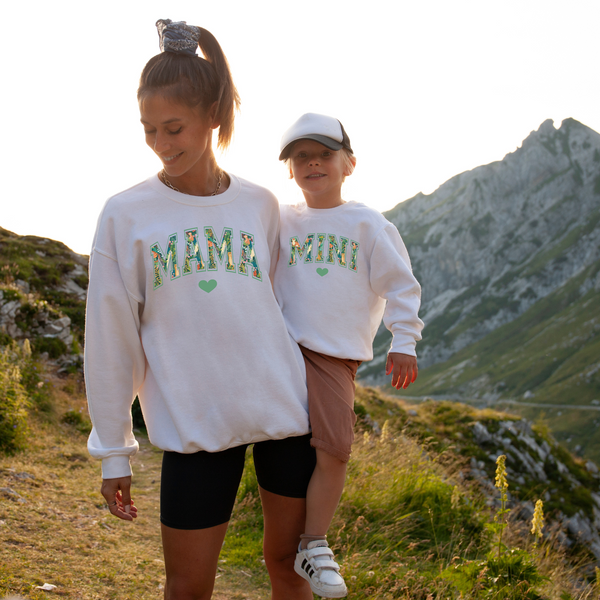 Sweatshirt Mama und Mini Dschungel