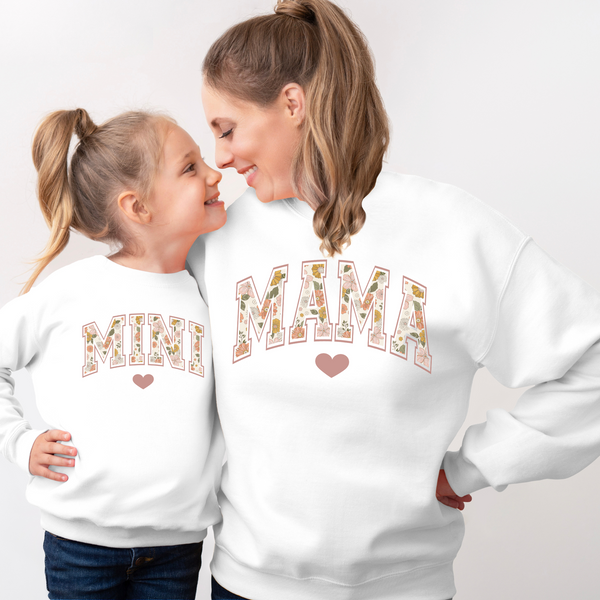 Sweatshirt Mama und Mini Herbst