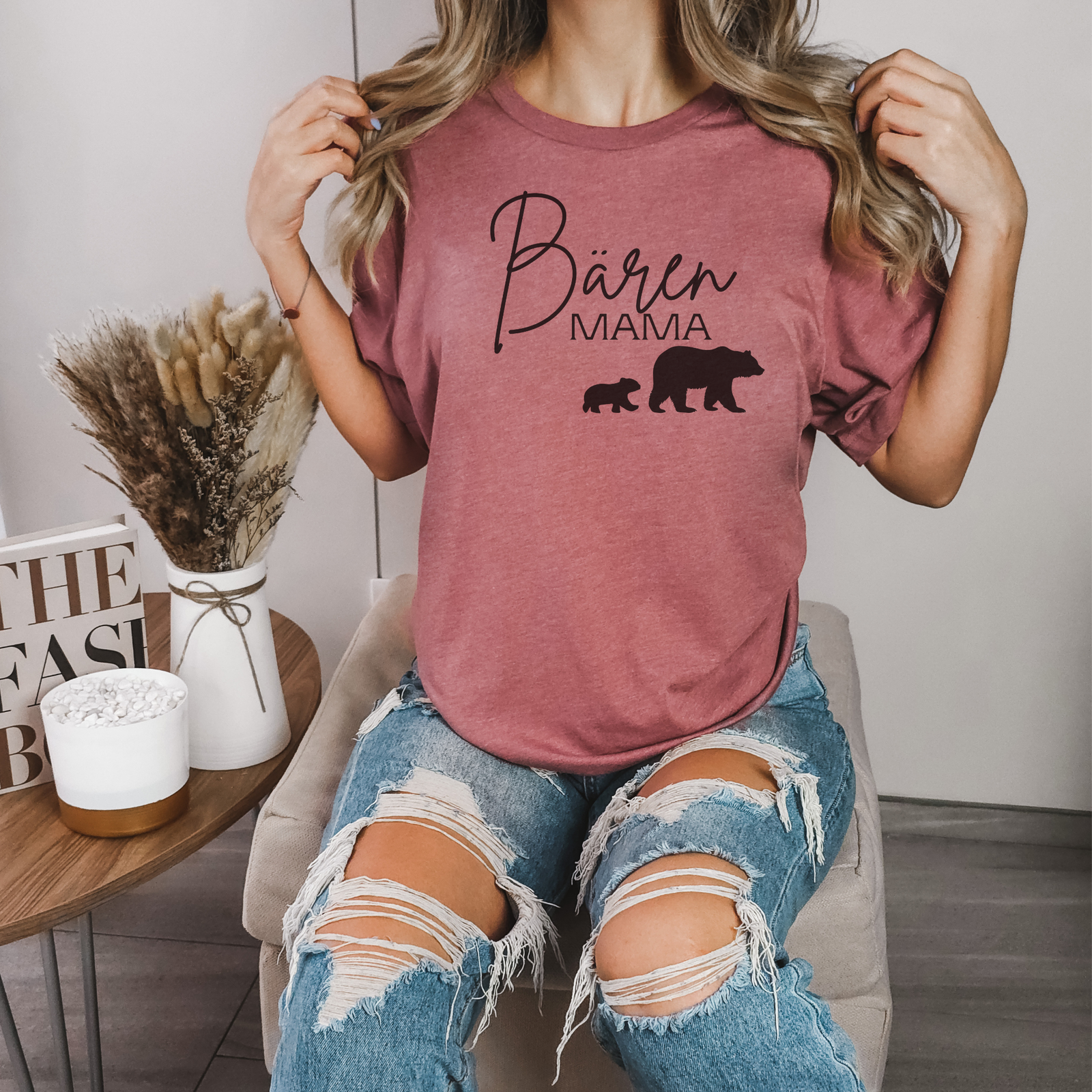 T-Shirt Bären Mama Druck - mamagibt -  - #tag1# - #tag2#