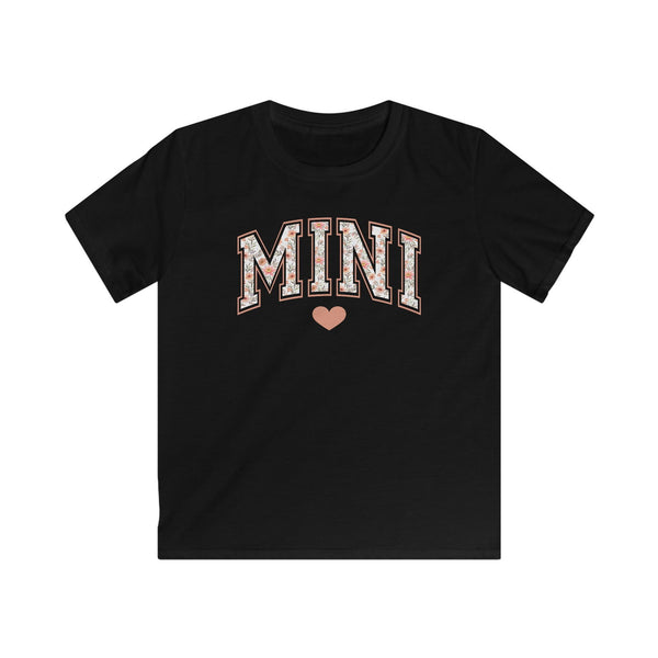 T-Shirt Kinder Mama und Ich beige Blumen