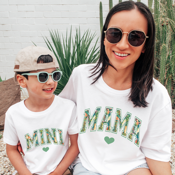 T-Shirt Mama und Mini Dschungel