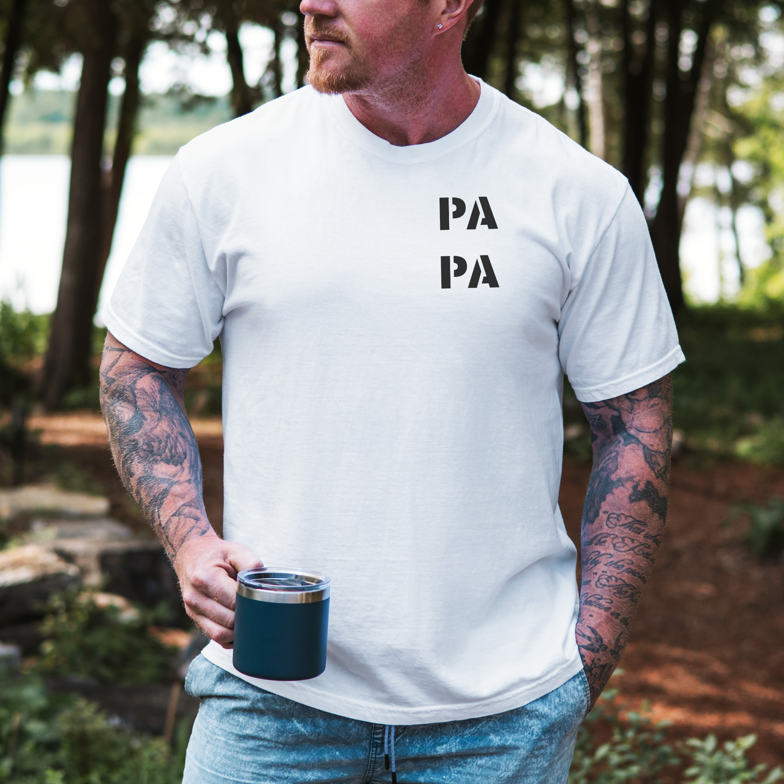 T-Shirt Papa PA-PA Druck - mamagibt -  - #tag1# - #tag2#