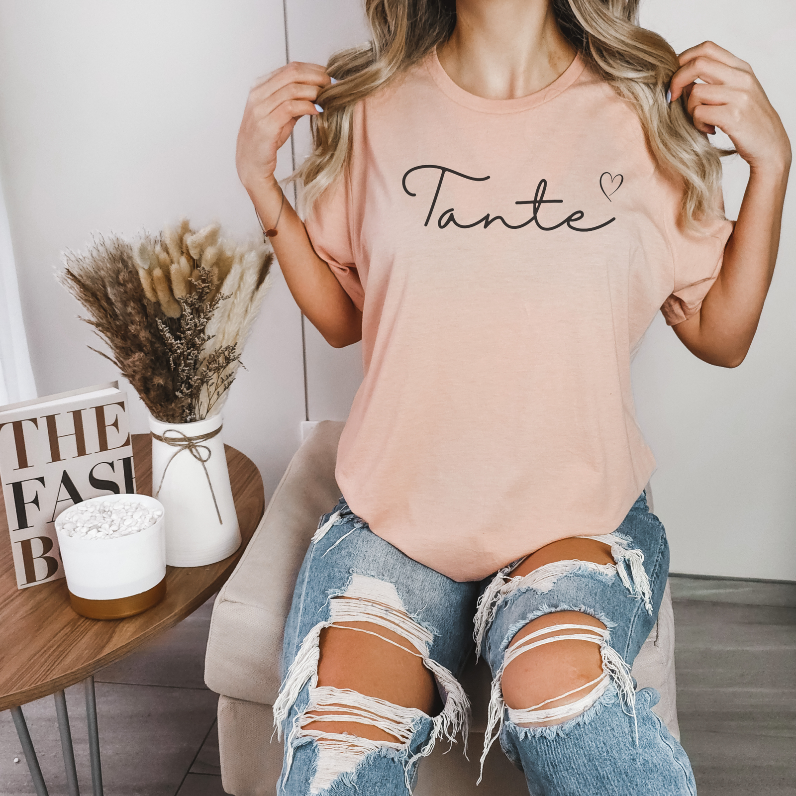 T-Shirt Tante mit Herz - mamagibt -  - #tag1# - #tag2#