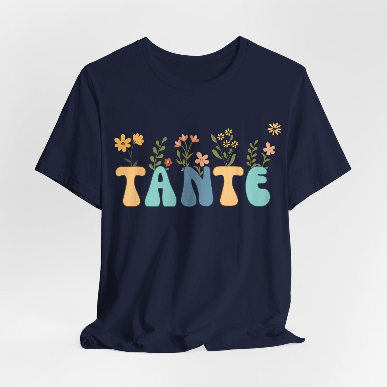 T- Shirt Tante mit Blumen - mamagibt -  - #tag1# - #tag2#